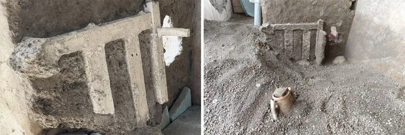اكتشاف أثري في بومبي يظهر بقايا سرير محاصر بالرماد البركاني، حيث استخدمه أربعة أشخاص، بينهم طفل، لحماية أنفسهم من ثوران جبل فيزوف.