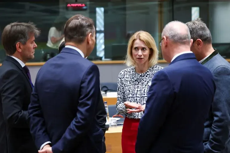 اجتماع وزراء خارجية الاتحاد الأوروبي في بروكسل، حيث تناقش كايا كالاس خيارات التعامل مع الوضع الإنساني في غزة.