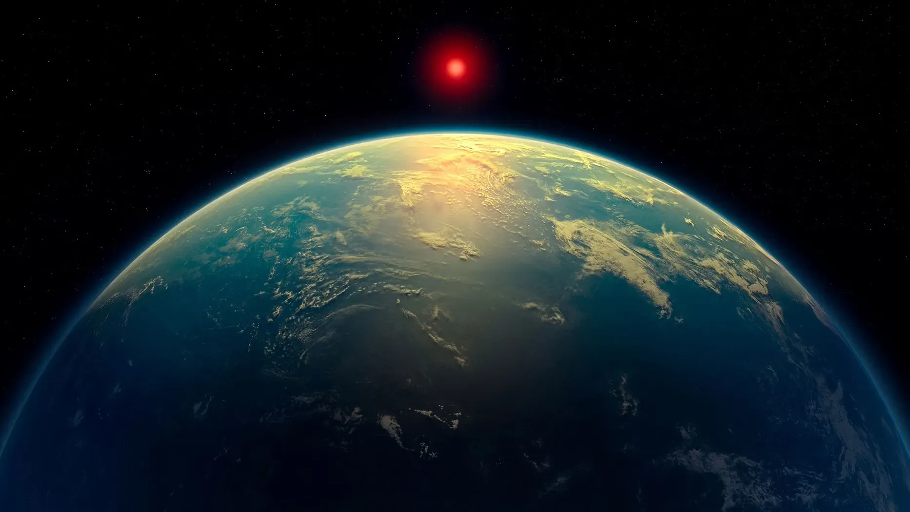 اكتشاف كوكب K2-18 b في منطقة صالحة للسكن، مع بصمات كيميائية تشير إلى وجود حياة ميكروبية محتملة في غلافه الجوي.