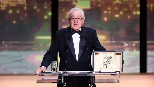 روبرت دي نيرو يتسلم جائزة السعفة الذهبية في مهرجان كان، متحدثًا عن أهمية الفن والديمقراطية وانتقاداته للرئيس ترامب.