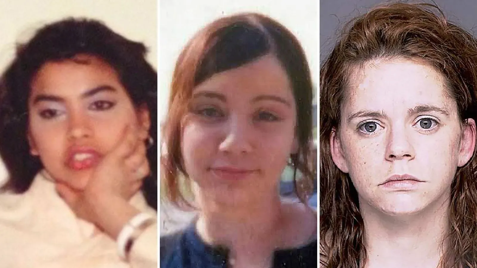 صور لثلاث نساء يُعتقد أنهن من ضحايا جرائم القتل في شاطئ جيلجو، يعكسن مأساة قضايا الاختفاء في لونغ آيلاند.