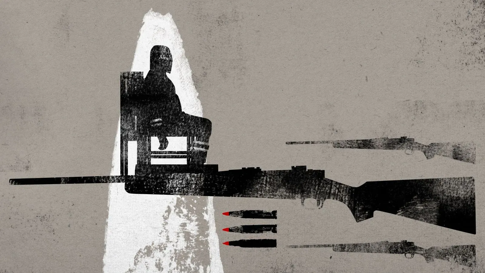 إعدام رمياً بالرصاص يظهر في الصورة، حيث يجلس المحكوم عليه على كرسي بينما تُوجه البنادق نحوه، مما يعكس الجدل حول طرق تنفيذ العقوبة.